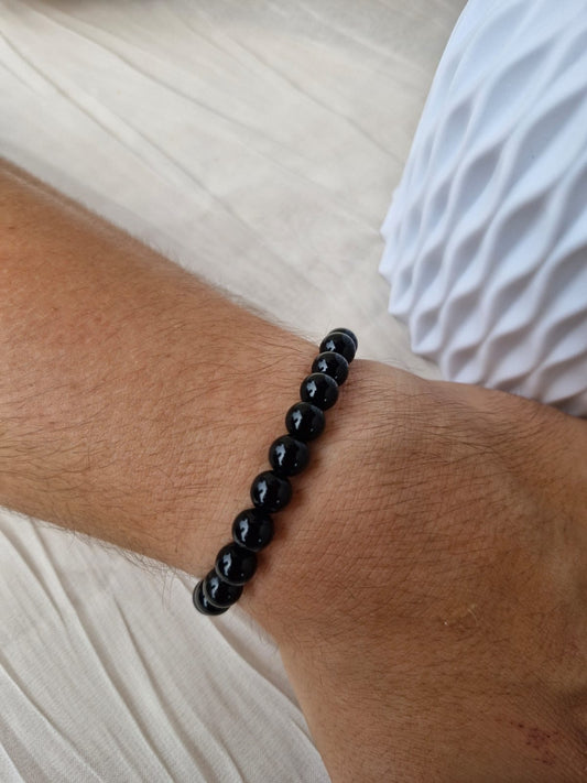 Bracelet Onyx – Lucidité & Ancrage