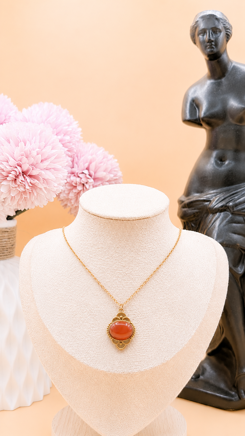 Collier Zola Cornaline | Vitalité & Confiance