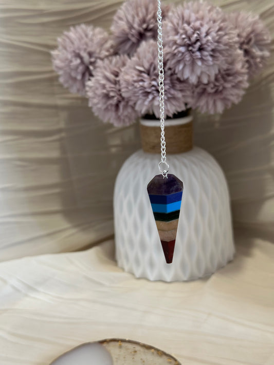 Pendule Hexagonal 7 Chakras