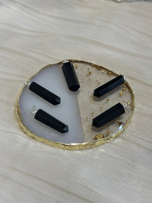 Collier Pointe Onyx - Force & Confiance | 30 à 35 mm