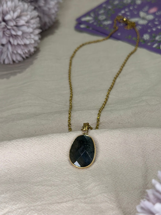Collier Ovale Labradorite | Protection & Intuition