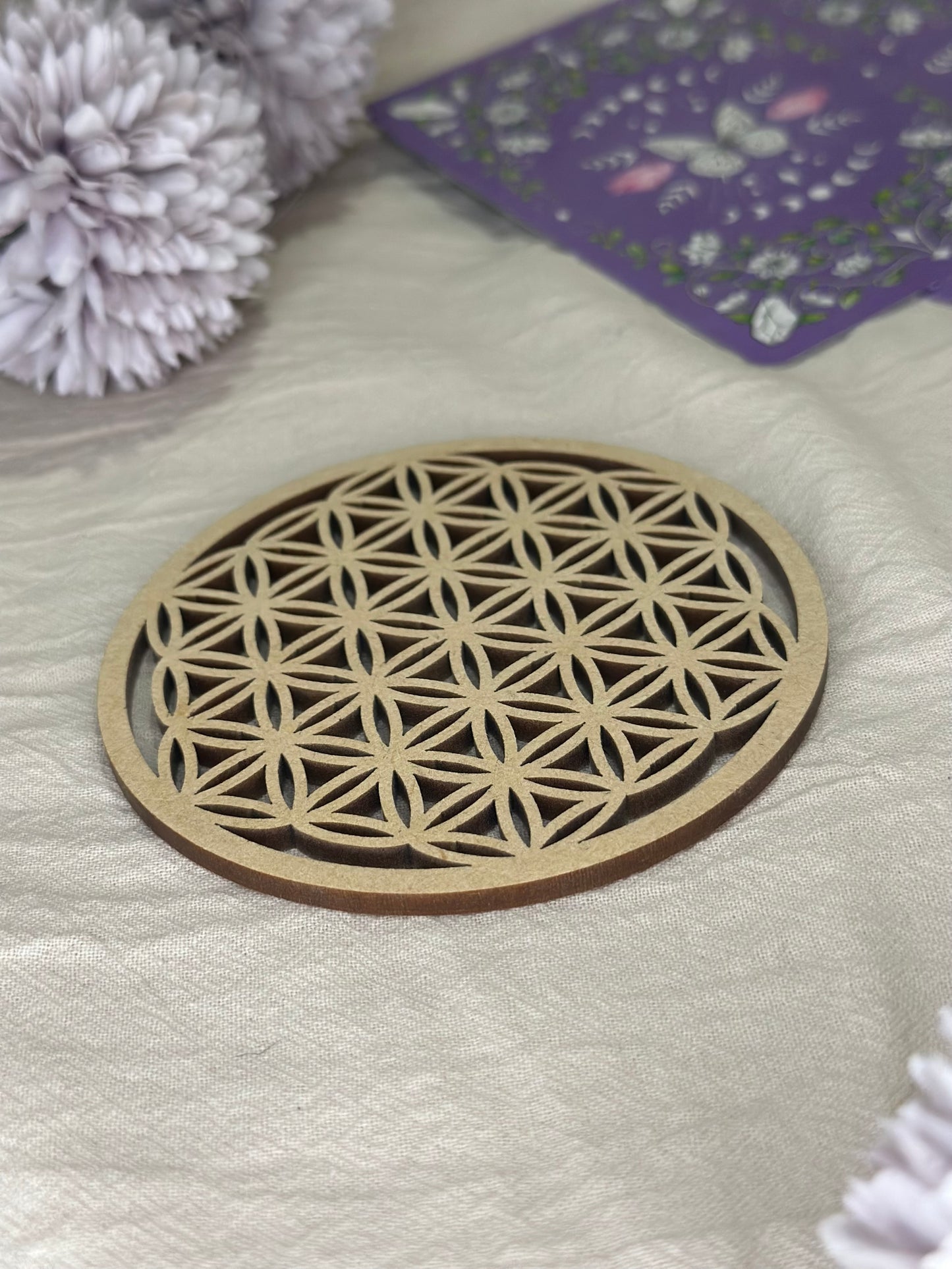 Plaque de Rechargement Bois | Fleur de Vie - DENILYA