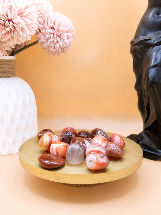 Pierre Roulée Agate Rouge | Ancrage & Vitalité