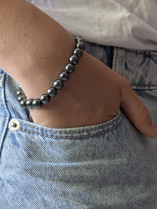 Bracelet Hématite | Ancrage & Stabilité