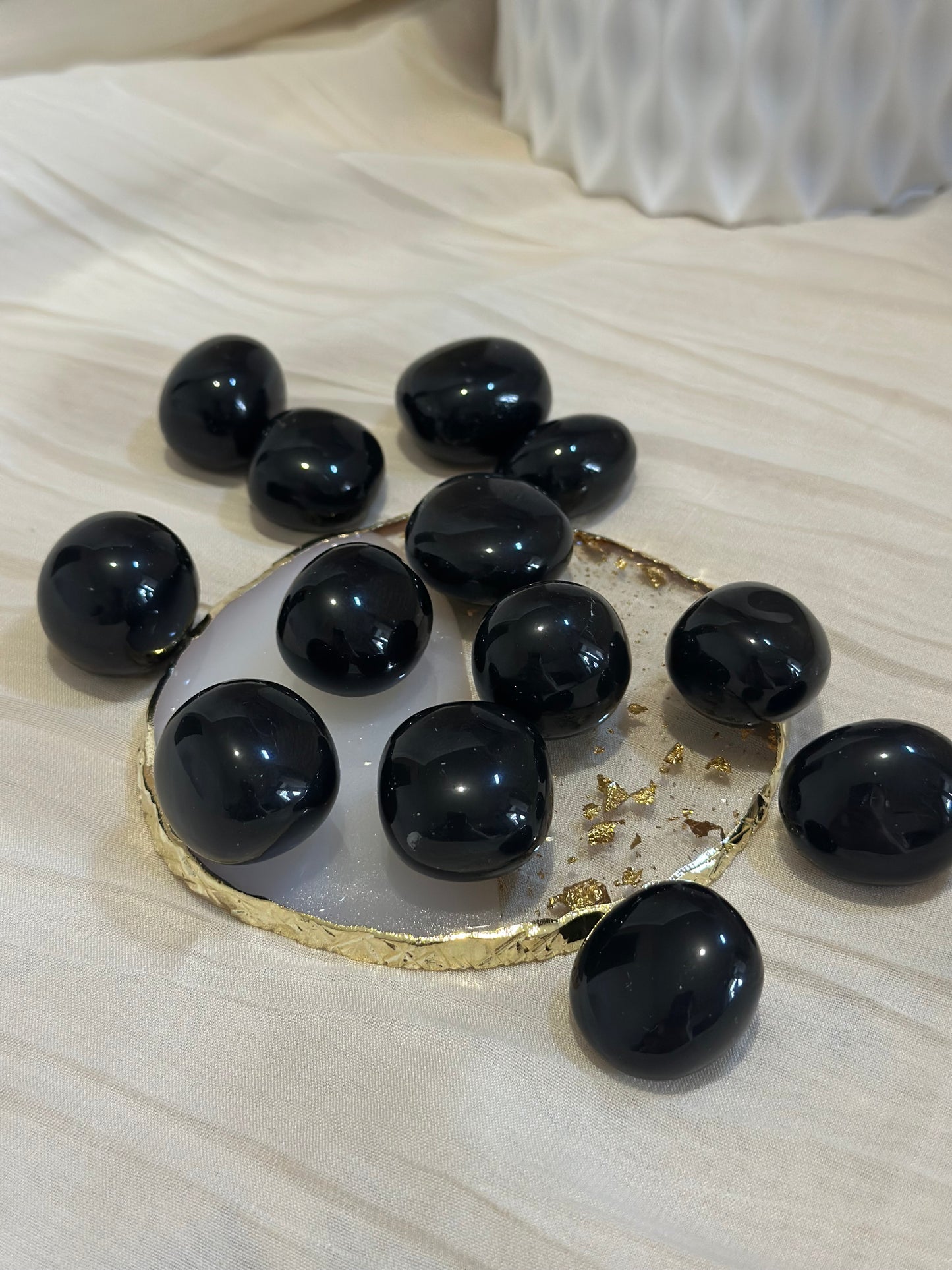 Pierre Roulée Obsidienne Noire - Ancrage & Guérison | 20 à 30 mm