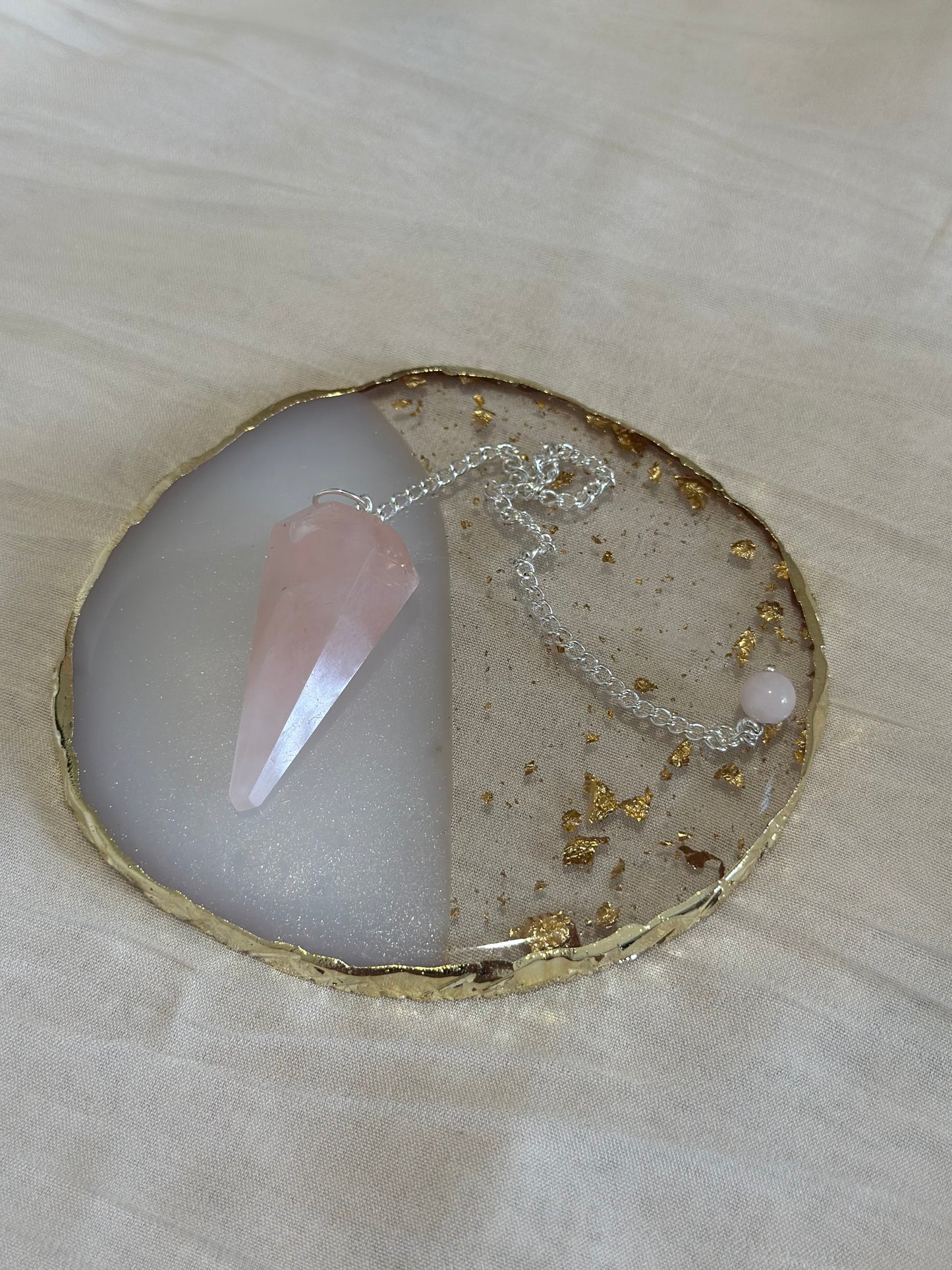 Pendule Hexagonal Quartz Rose