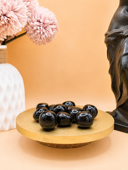 Pierre Roulée Obsidienne Noire | Ancrage & Protection