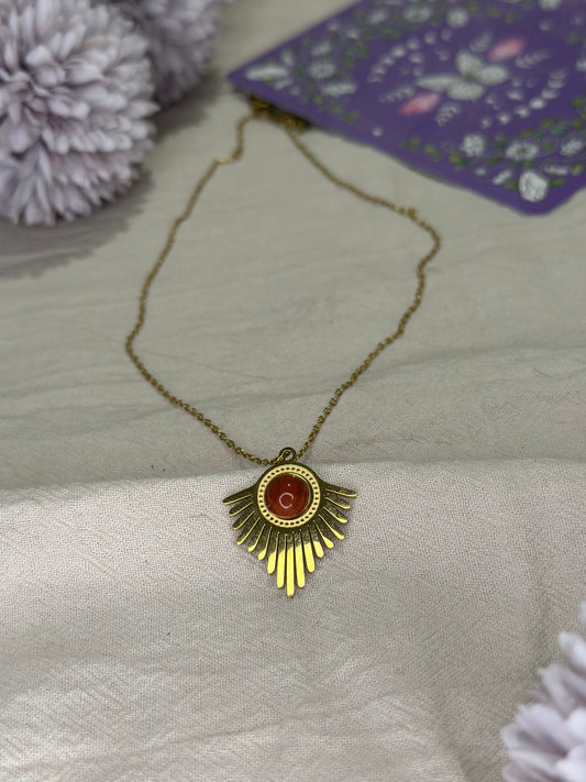 Collier Néphra Jaspe Rouge | Vitalité & Ancrage