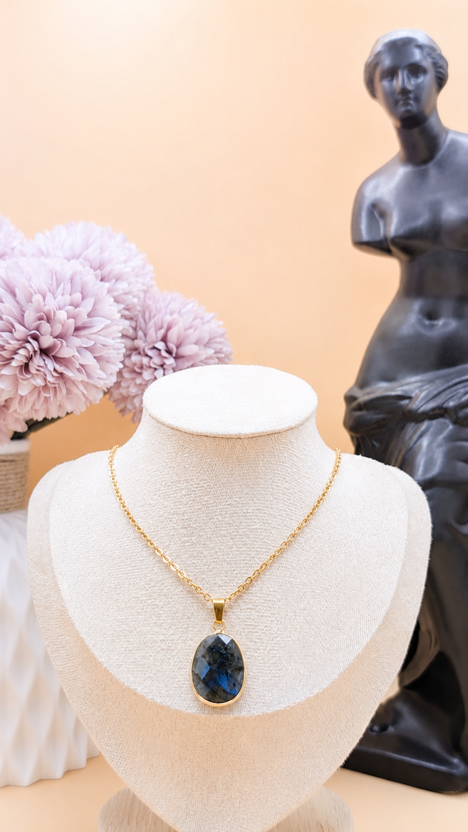 Collier Ovale Labradorite | Protection & Intuition