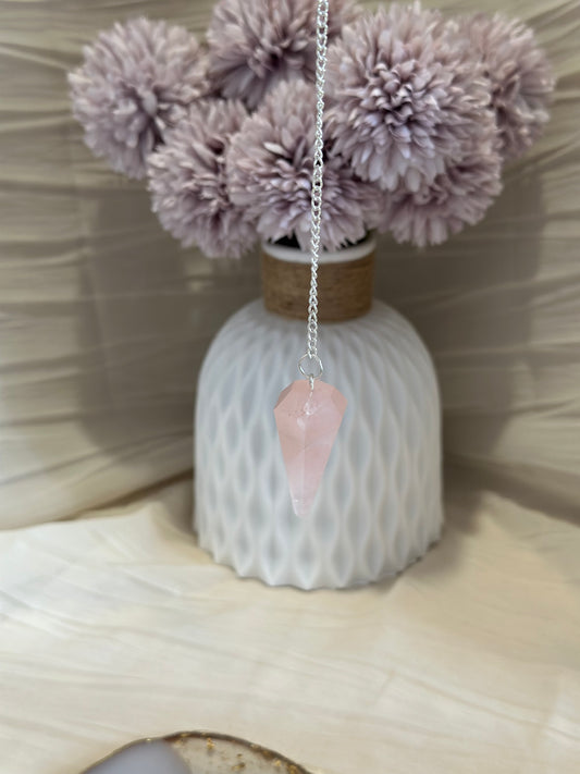 Pendule Hexagonal Quartz Rose