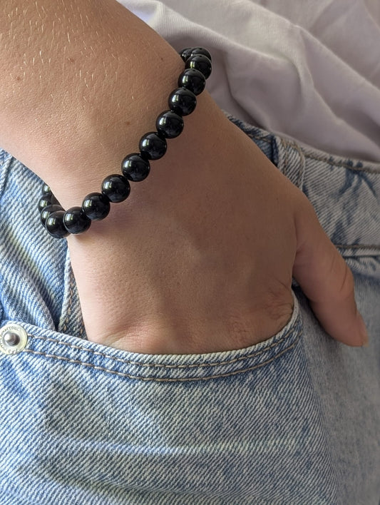 Bracelet Obsidienne Noire | Protection & Force