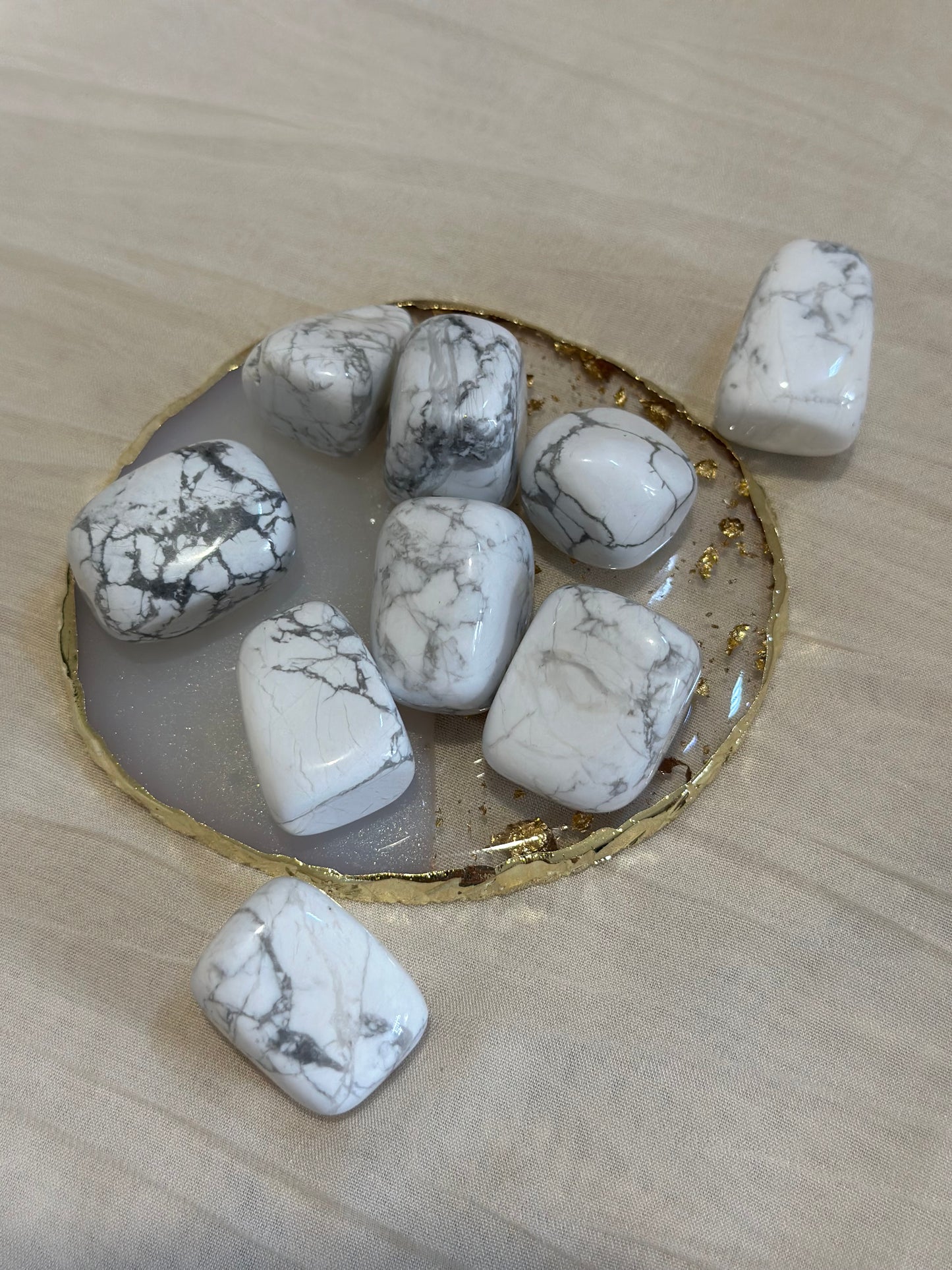 Pierre Roulée Howlite - Introspection & Patience | 20 à 40 mm