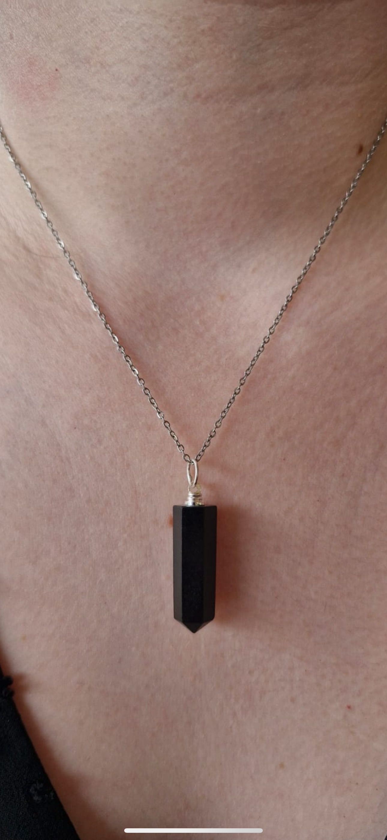 Collier Pointe Onyx - Force & Confiance | 30 à 35 mm