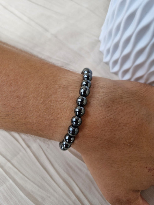 Bracelet Hématite – Ancrage & Concentration
