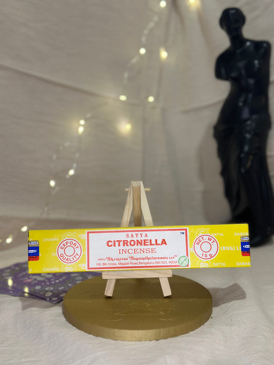 Encens Satya – Citronnelle | Fraîcheur & Clarté
