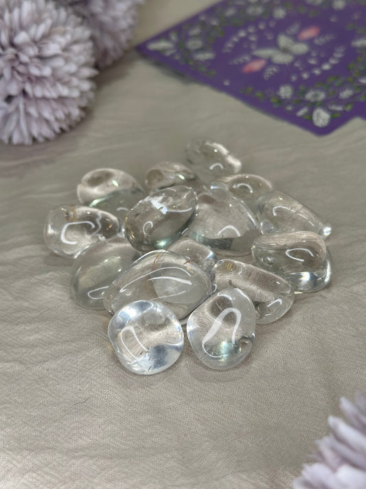 Pierre Roulée Cristal de Roche | Apaisement & Purification - DENILYA