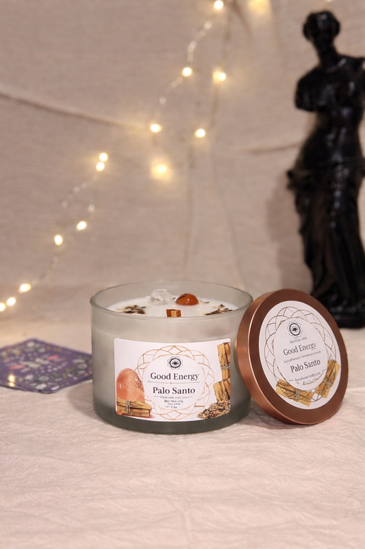 Bougie Green Tree Cornaline & Palo Santo | Vitalité & Harmonie