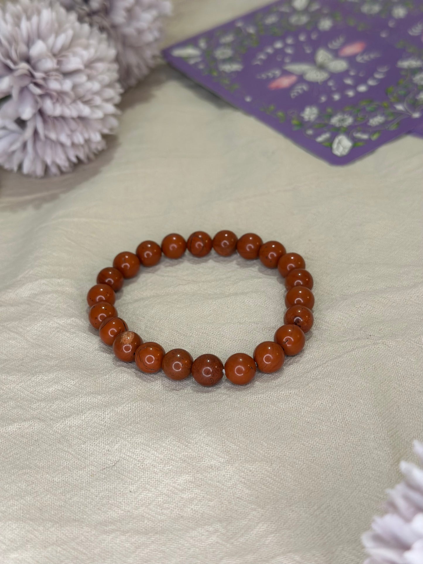 Bracelet Jaspe Rouge | Vitalité & Ancrage