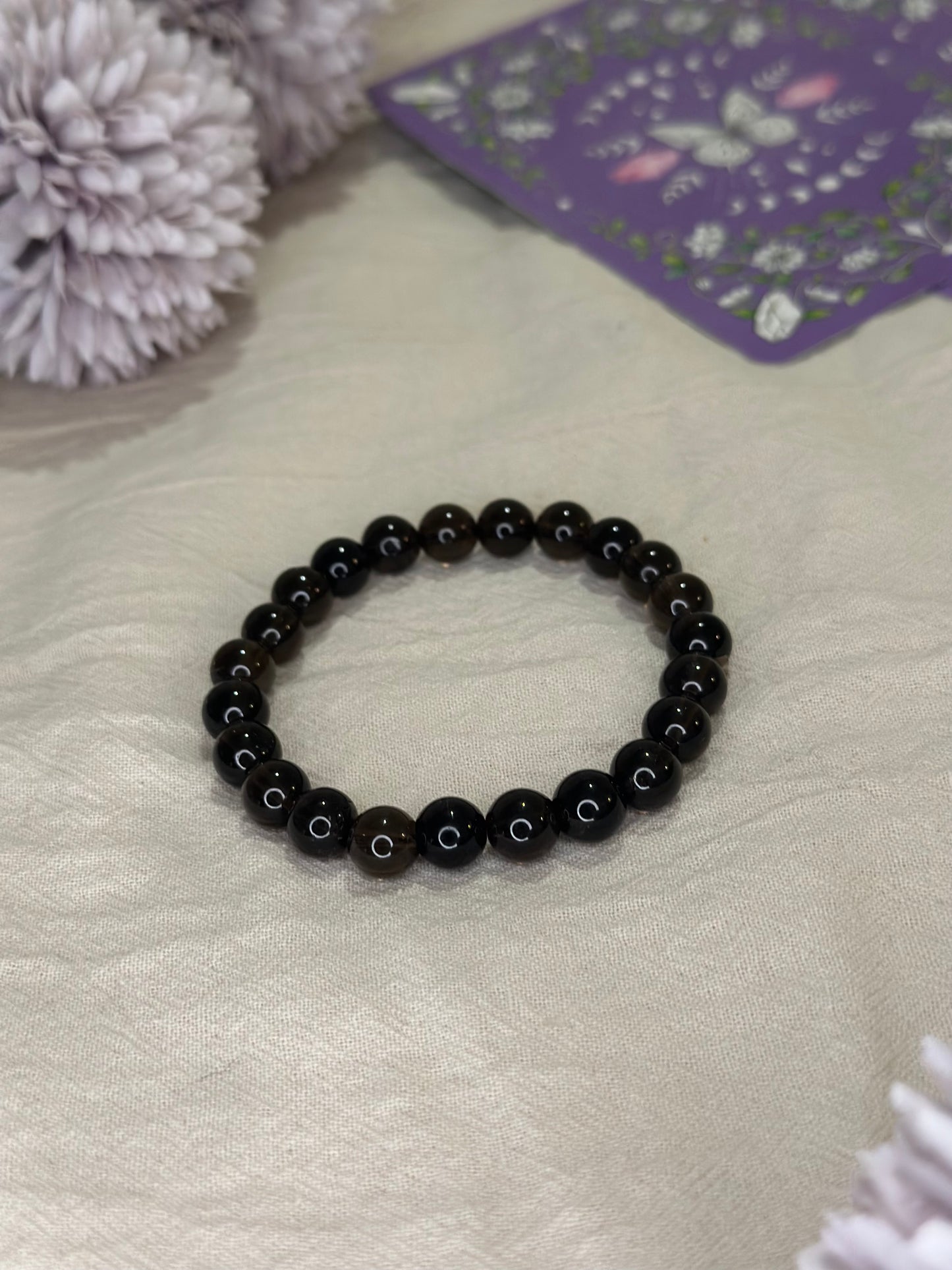 Bracelet Cristal de Roche Fumé | Ancrage & Clarté