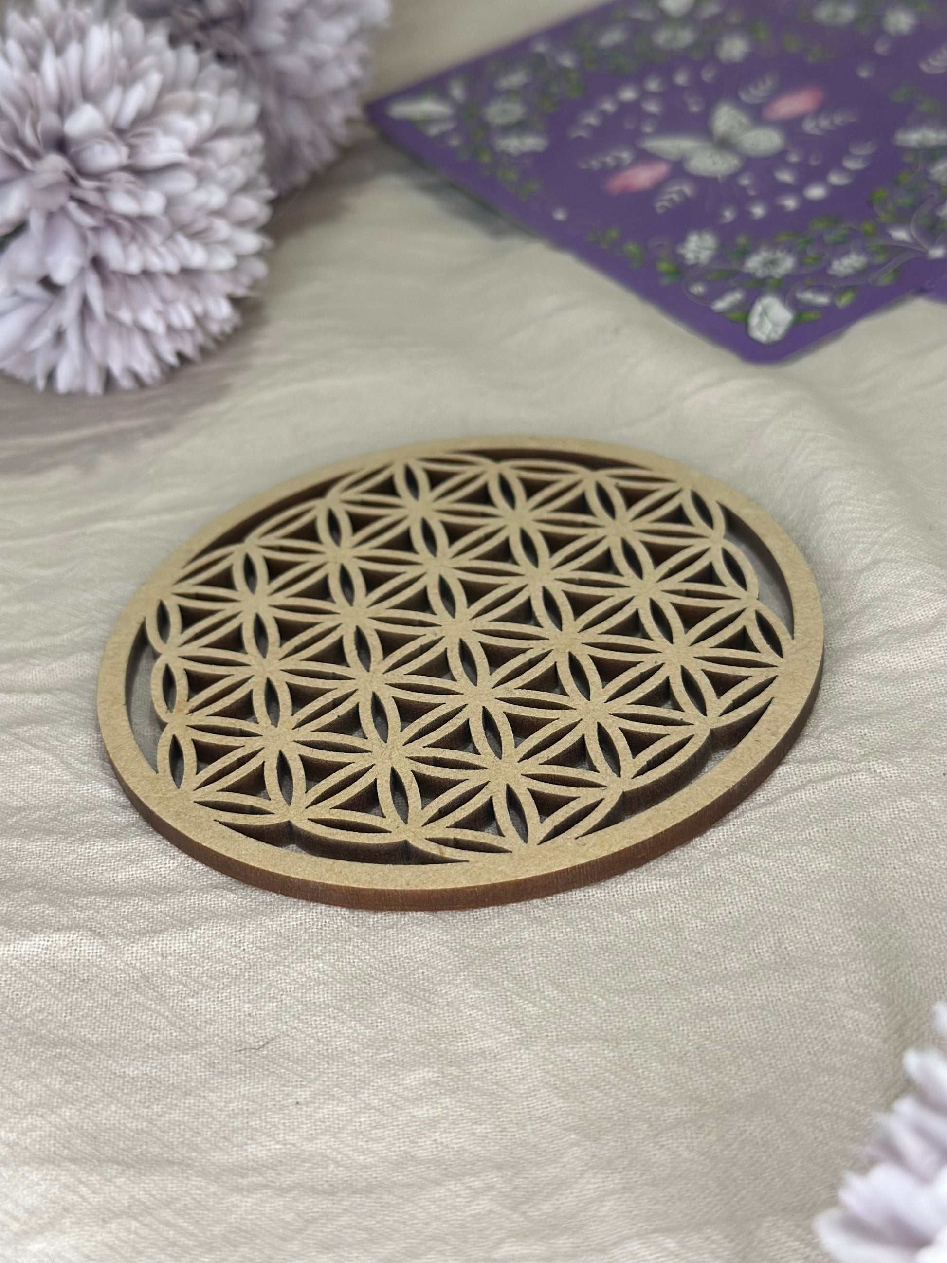 Plaque de Rechargement Bois | Fleur de Vie - DENILYA