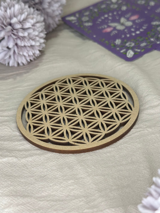 Plaque de Rechargement Bois | Fleur de Vie - DENILYA