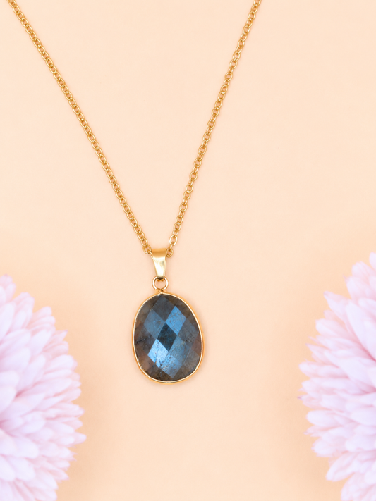 Collier Ovale Labradorite | Protection & Intuition