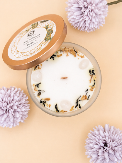 Bougie Green Tree Cristal de Roche & Jasmin | Clarté & Harmonie