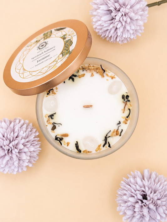 Bougie Green Tree Cristal de Roche & Jasmin | Clarté & Harmonie