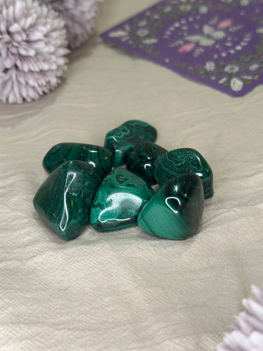 Pierre Roulée Malachite | Transformation & Protection