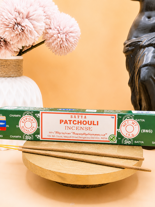 Encens Satya – Patchouli | Ancrage & Réconfort