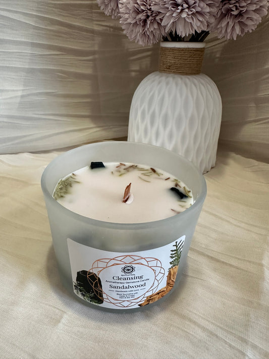 Bougie Nettoyage – Tourmaline Noire & Bois de Santal | Green Tree