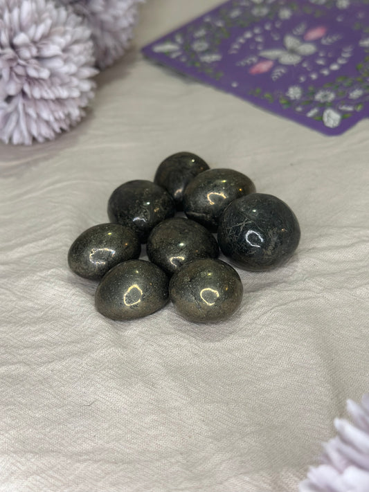 Pierre Roulée Pyrite | Confiance & Abondance - DENILYA