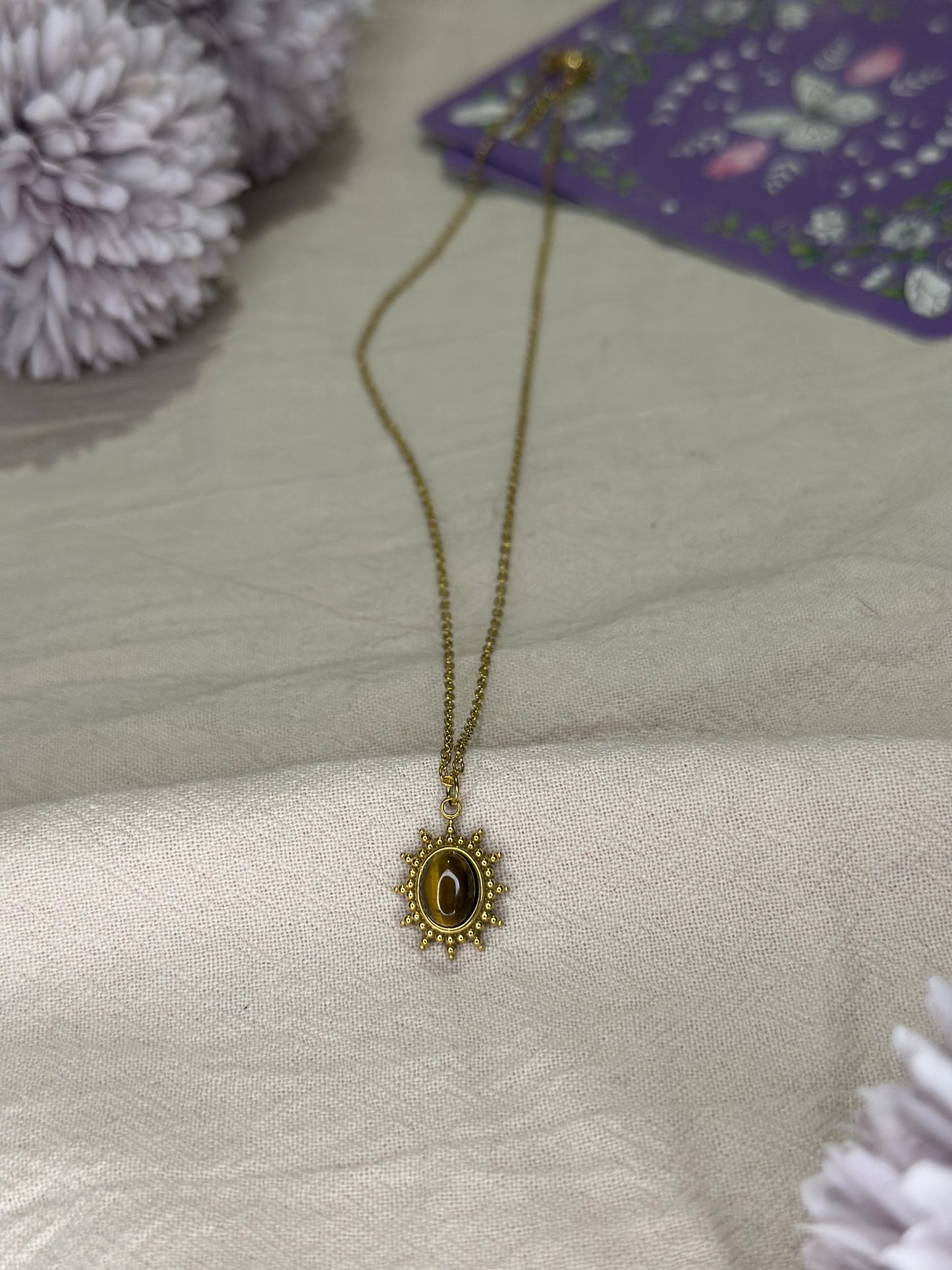 Collier Soline Œil de Tigre | Confiance & Protection