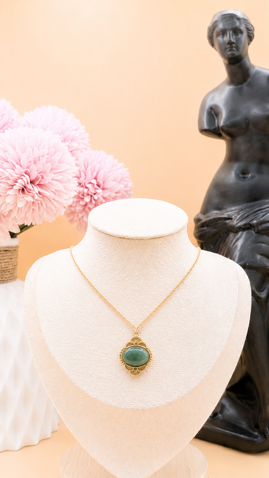 Collier Zola Aventurine Verte | Harmonie & Chance