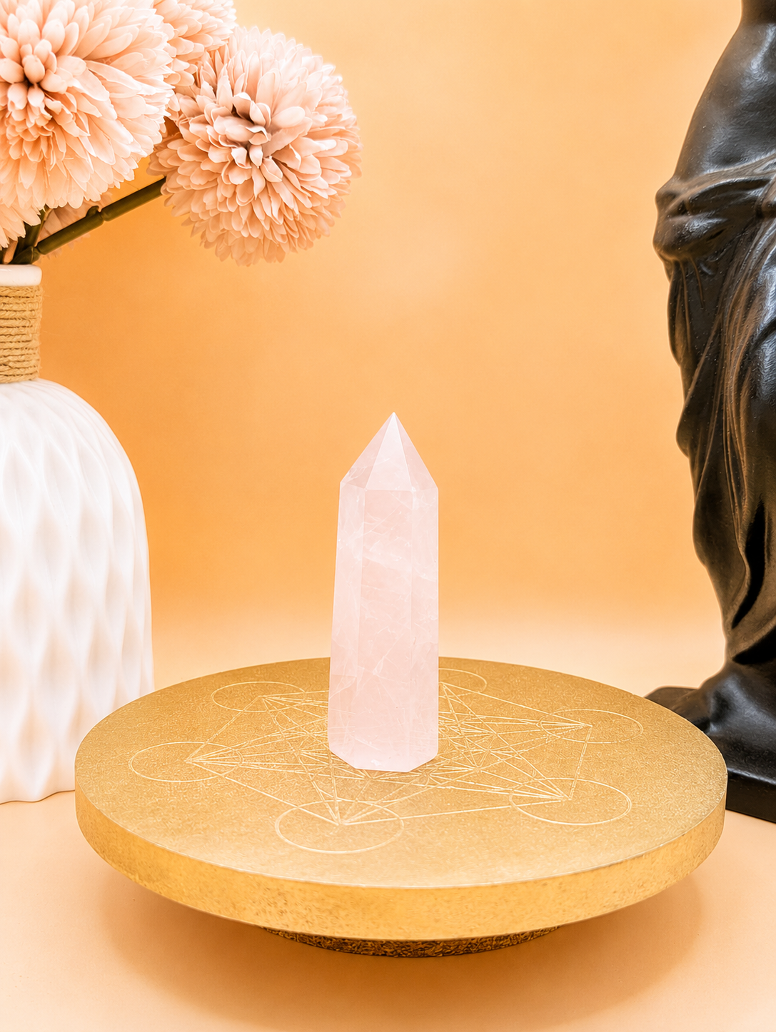 Pointe Polie Quartz Rose | Douceur & Harmonie