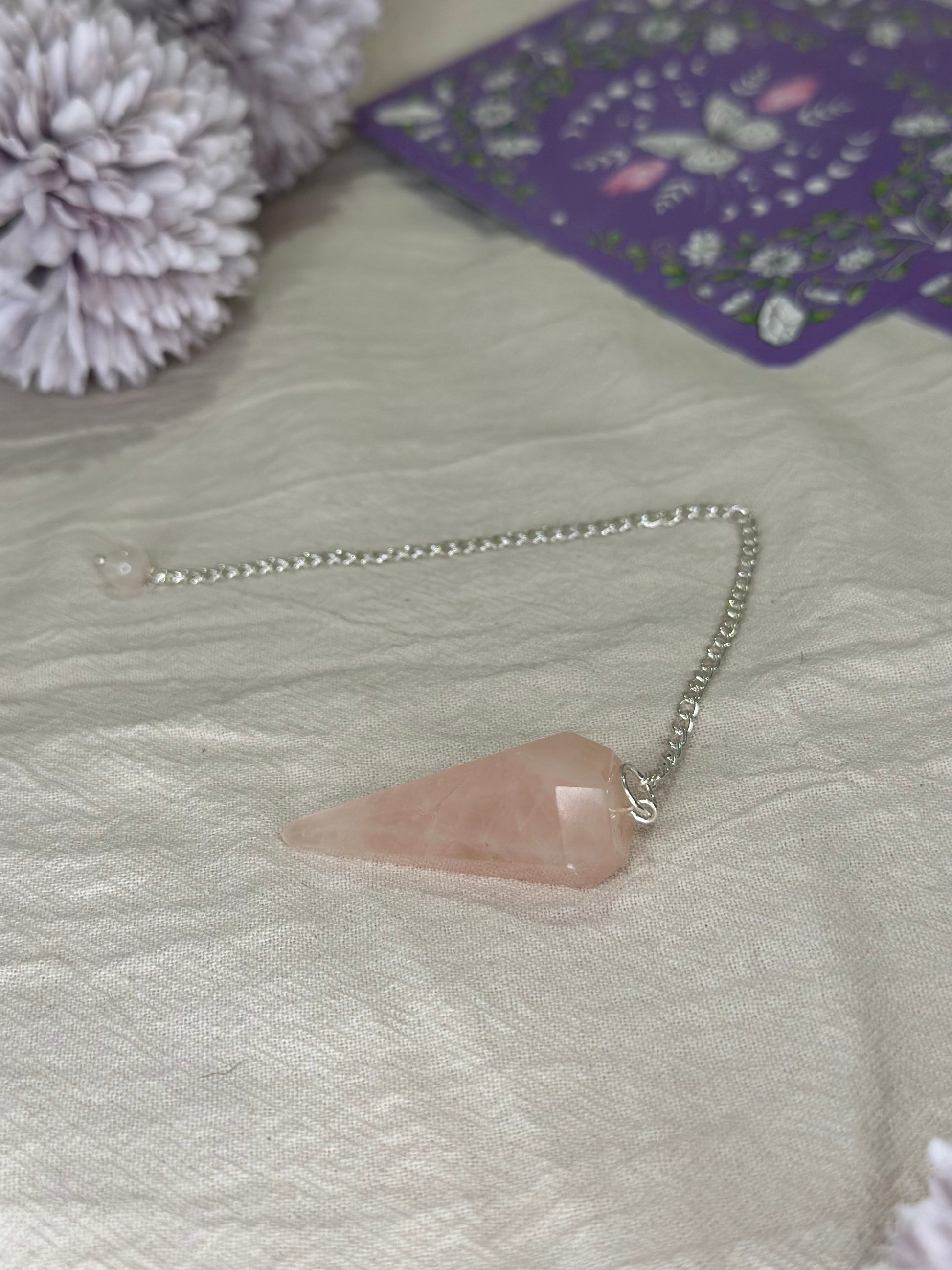 Pendule Hexagonal Quartz Rose | Intuition & Harmonie - DENILYA