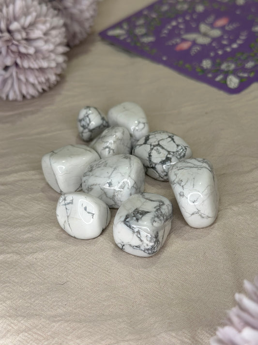 Pierre Roulée Howlite | Apaisement & Stabilité - DENILYA