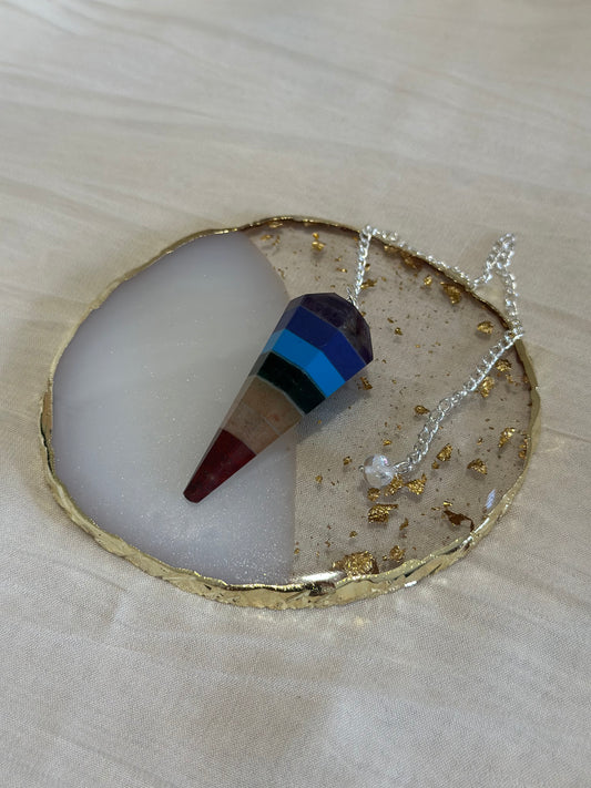 Pendule Hexagonal 7 Chakras