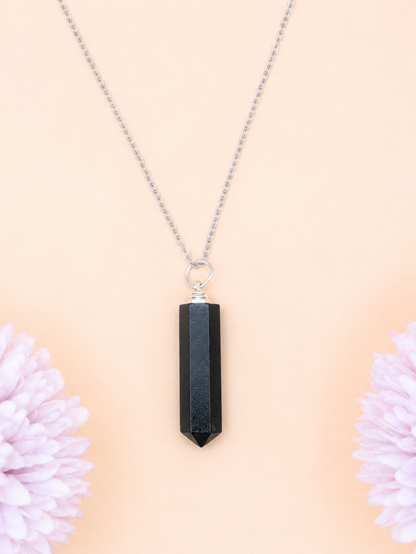 Collier Pendule Onyx | Protection & Ancrage