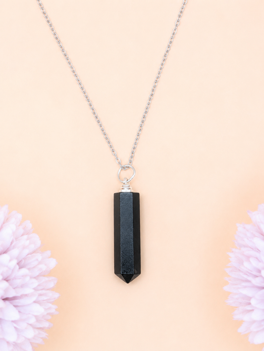 Collier Pendule Onyx | Protection & Ancrage