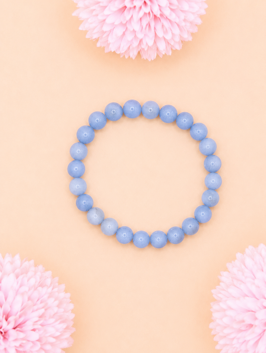 Bracelet Angélite | Sérénité & Communication
