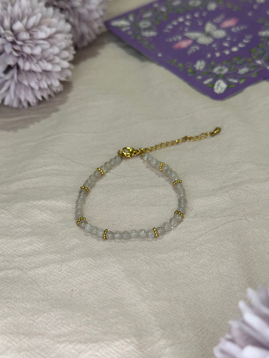 Bracelet Halo doré Labradorite | Protection & Intuition