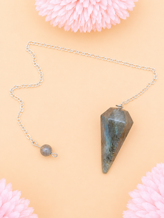 Pendule Hexagonal Labradorite | Protection & Intuition