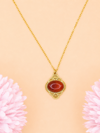 Collier Zola Cornaline | Vitalité & Confiance