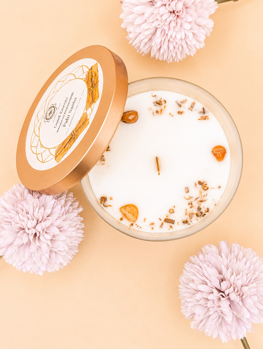 Bougie Green Tree Cornaline & Palo Santo | Vitalité & Harmonie