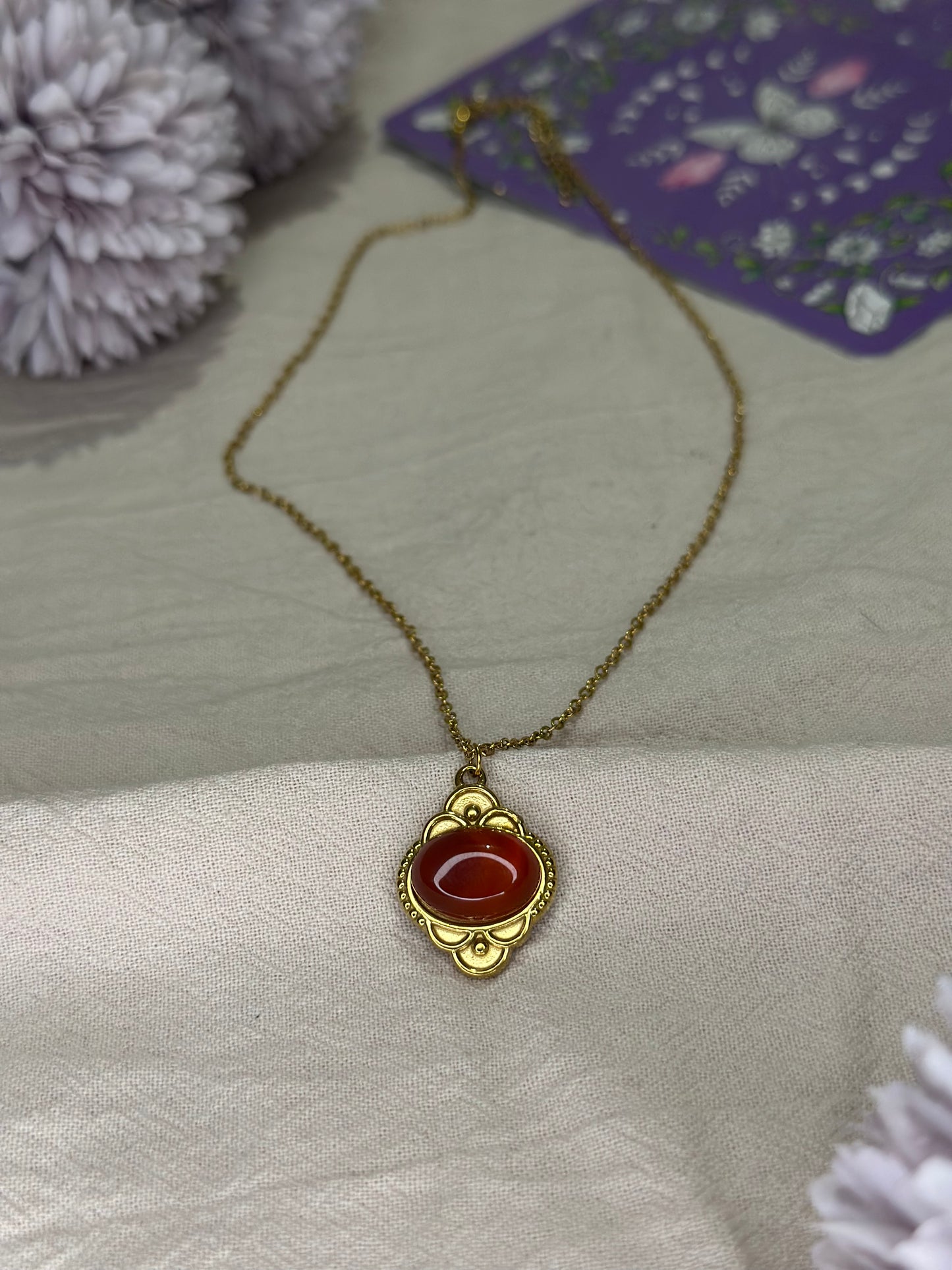 Collier Zola Cornaline | Vitalité & Confiance