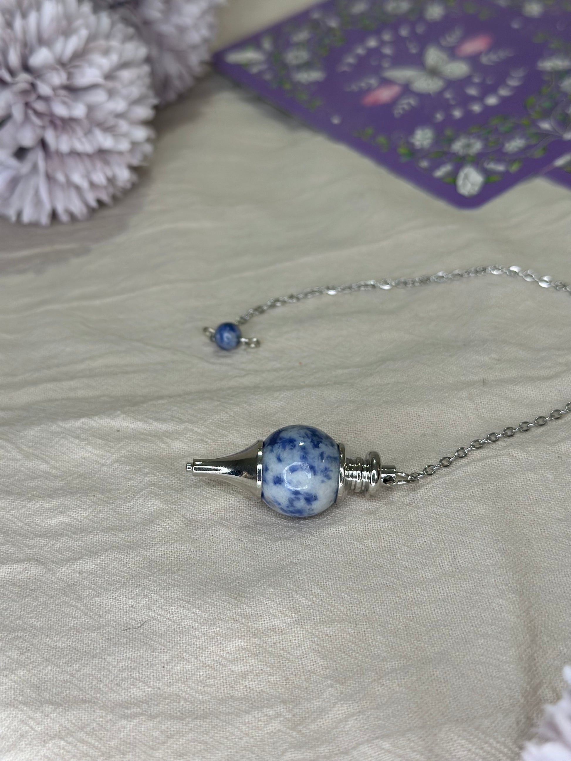 Pendule Sphère Sodalite | Clarté & Intuition - DENILYA