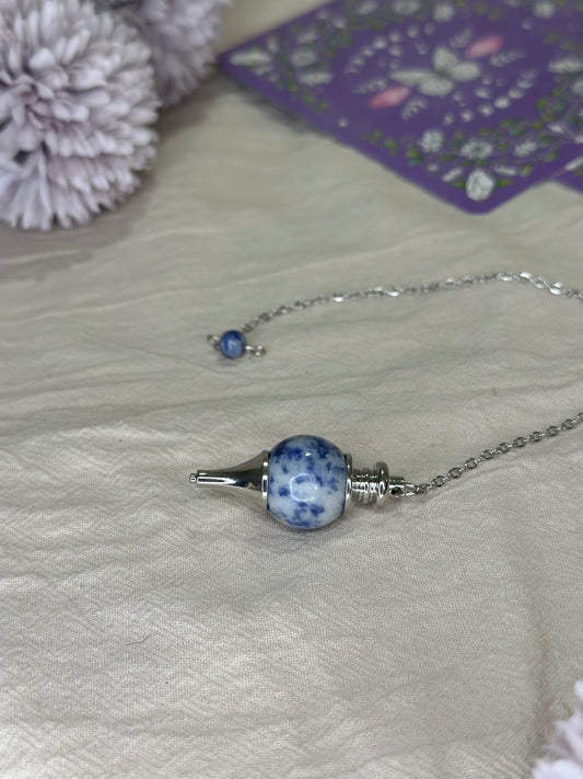 Pendule Sphère Sodalite | Clarté & Intuition - DENILYA