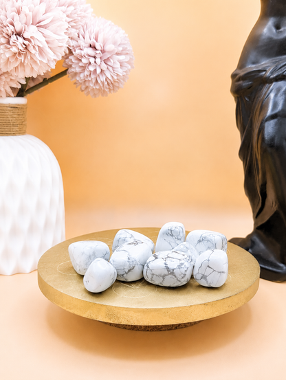 Pierre Roulée Howlite | Apaisement & Stabilité